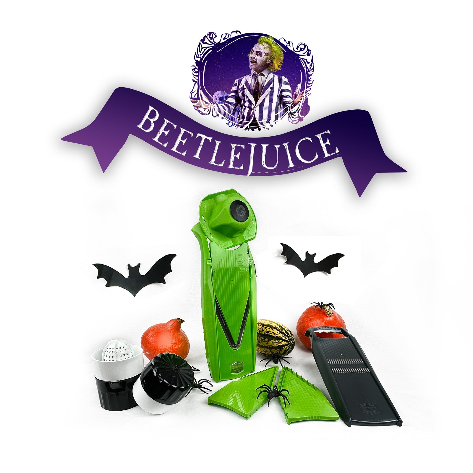 Halloween - Beetlejuice / Groen-Zwart