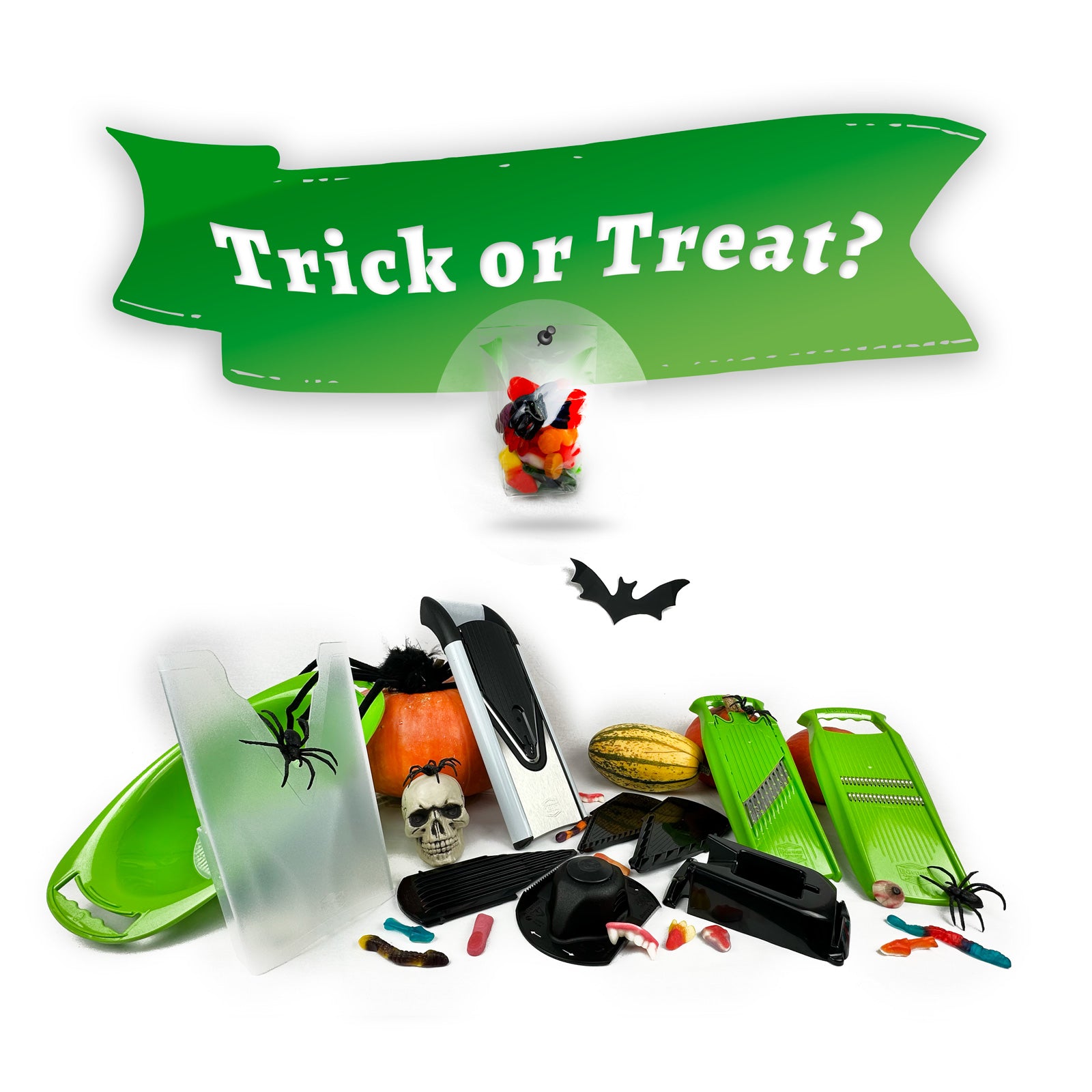 Halloween - Trick or Treat - Vert / Inox