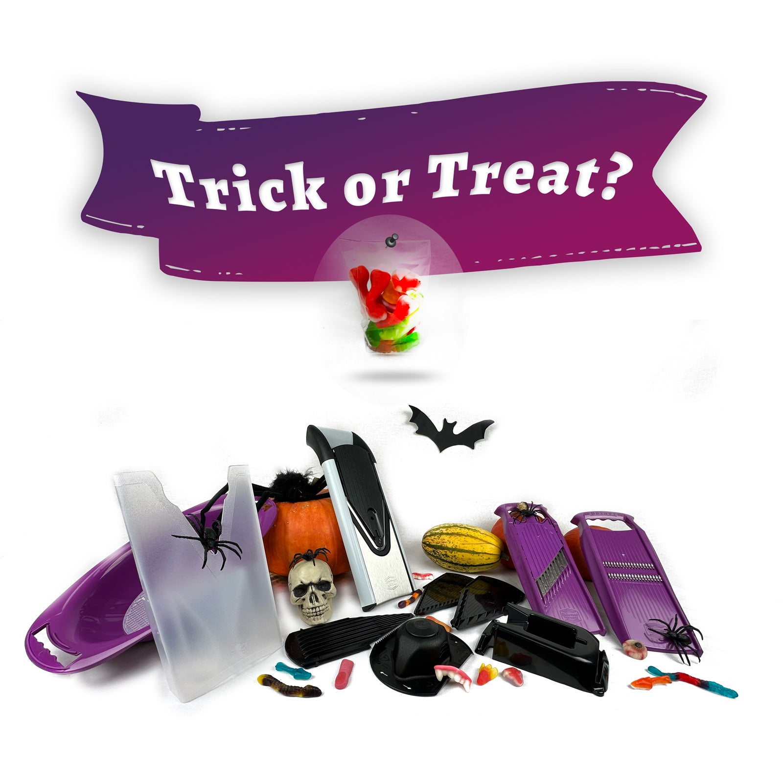 Halloween - Trick or Treat - Violet / Inox